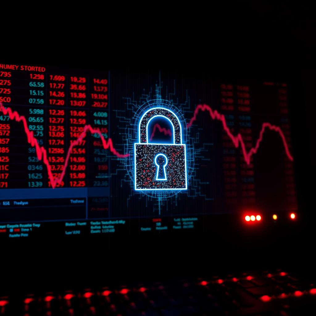 Abstract representation of a large-scale crypto exchange breach