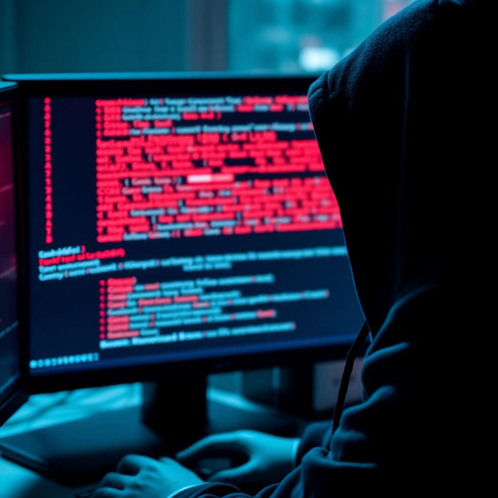 Abstract on-chain data visualisation representing a crypto exchange breach