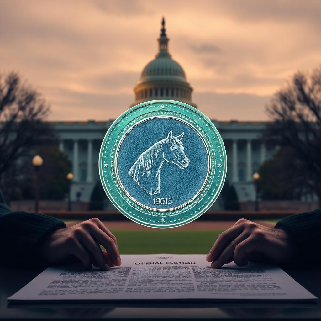Blockchain graphic representing new stablecoin legislation