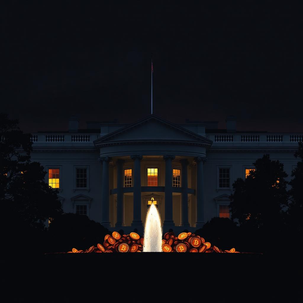 US Capitol and coin graphic representing political scrutiny of crypto income